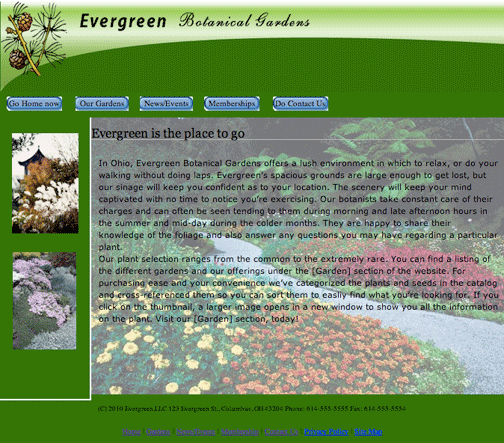 Evergreen Botanical Gardens